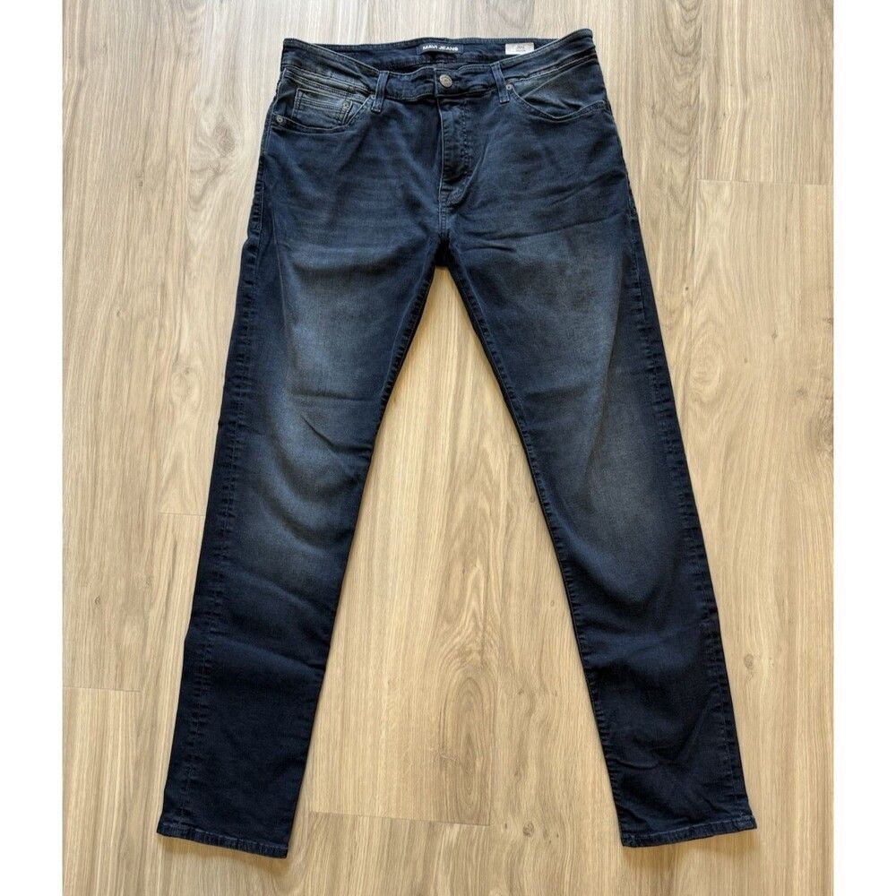 Mavi Men's 35/34 Dark Wash Jake Slim Leg Jeans EUC Made in Turkey Read Desc